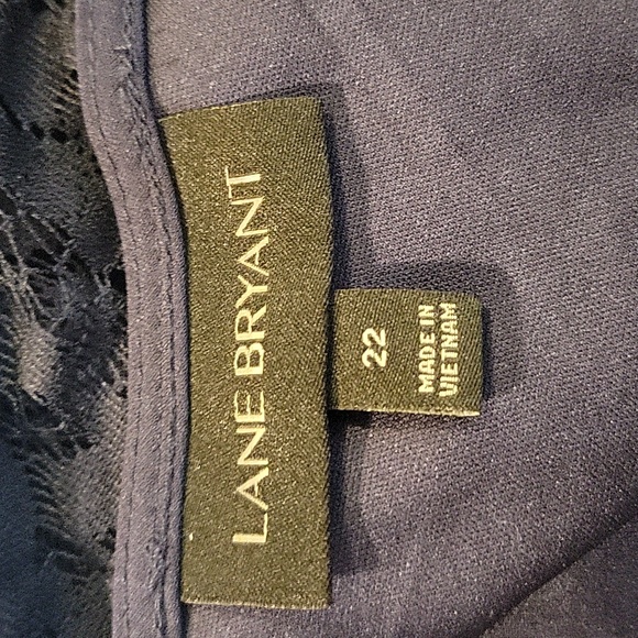 Lane Bryant 22 Navy Blue Lace Dress - Picture 6 of 7